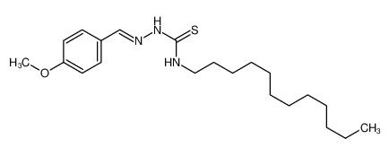 1-dodecyl-3-[(E)-(4-methoxyphenyl)methylideneamino]thiourea_6951-14-0