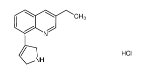 8-(2,5-dihydro-1H-pyrrol-3-yl)-3-ethyl-quinoline mono-hydrochloride salt_695185-60-5