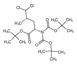 (2S,4S)-2-(di(tert-butoxycarbonyl)amino)-5,5-dichloro-4-methylpentanoic acid tert-butyl ester_695188-75-1