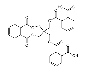 6,6'-((((1,7-dioxo-1,4,5,7,7a,8,11,11a-octahydro-3H-benzo[g][1,5]dioxonine-4,4-diyl)bis(methylene))bis(oxy))bis(carbonyl))bis(cyclohex-3-ene-1-carboxylic acid)_69519-49-9