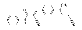 (Z)-2-Cyano-3-{4-[(2-cyano-ethyl)-methyl-amino]-phenyl}-N-phenyl-acrylamide_69533-00-2