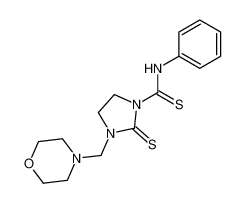 3-morpholin-4-ylmethyl-2-thioxo-imidazolidine-1-carbothioic acid anilide_69540-32-5