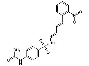 N-[4-[[(E)-[(E)-3-(2-nitrophenyl)prop-2-enylidene]amino]sulfamoyl]phenyl]acetamide_6955-35-7