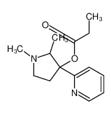 (1,2-dimethyl-3-pyridin-2-ylpyrrolidin-3-yl) propanoate_69552-06-3