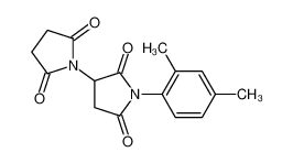 1-(2,4-dimethylphenyl)-3-(2,5-dioxopyrrolidin-1-yl)pyrrolidine-2,5-dione_69557-07-9