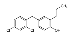 4-Hydroxy-3-n-propyl-2',4'-dichlor-diphenylmethan_69566-02-5