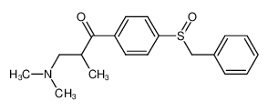 3-Dimethylamino-2-methyl-1-(4-phenylmethanesulfinyl-phenyl)-propan-1-one_69566-79-6