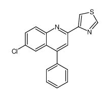 6-chloro-4-phenyl-2-thiazol-4-yl-quinoline_69567-27-7