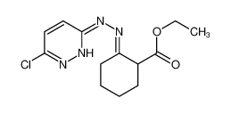 ethyl (2E)-2-[(6-chloropyridazin-3-yl)hydrazinylidene]cyclohexane-1-carboxylate_69578-80-9