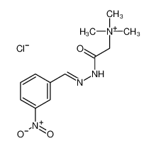trimethyl-[2-[(2E)-2-[(3-nitrophenyl)methylidene]hydrazinyl]-2-oxoethyl]azanium,chloride_6958-14-1