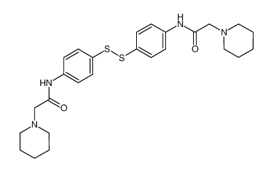 2,2'-di-piperidin-1-yl-N,N'-(4,4'-disulfanediyl-diphenyl)-bis-acetamide_69589-54-4