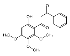1-(6-hydroxy-2,3,4-trimethoxyphenyl)-3-phenylpropane-1,3-dione_6959-90-6