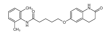 5-(2-Oxo-1,2,3,4-tetrahydro-quinolin-6-yloxy)-pentanoic acid (2,6-dimethyl-phenyl)-amide_69592-54-7