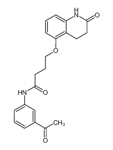 N-(3-acetyl-phenyl)-4-(2-oxo-1,2,3,4-tetrahydro-quinolin-5-yloxy)-butyramide_69600-71-1