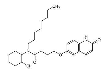 6-{3-[N-Octyl-N-(2-chlorocyclohexyl)aminocarbonyl]propoxy}carbostyril_69601-12-3