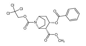 (1R,2R,3S,5S)-3-Benzoyloxy-8-aza-bicyclo[3.2.1]octane-2,8-dicarboxylic acid 2-methyl ester 8-(2,2,2-trichloro-ethyl) ester_69610-28-2