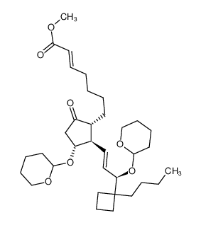 methyl 9-oxo-11R,15R-bis(2-tetrahydropyranyloxy)-16,16-propanoprosta-trans-2,trans-13-dienoate_69615-61-8