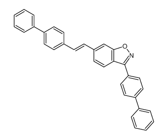 3-biphenyl-4-yl-6-(trans-2-biphenyl-4-yl-vinyl)-benzo[d]isoxazole_69617-04-5
