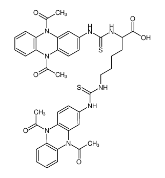 N2,N6-bis-(5,10-diacetyl-5,10-dihydro-phenazin-2-ylthiocarbamoyl)-lysine_69623-22-9