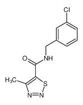 4-methyl-[1,2,3]thiadiazole-5-carboxylic acid 3-chloro-benzylamide_69635-94-5
