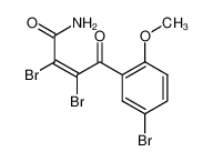 (Z)-2,3-Dibromo-4-(5-bromo-2-methoxy-phenyl)-4-oxo-but-2-enoic acid amide_69640-37-5
