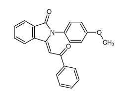 2-(4-Methoxy-phenyl)-3-[2-oxo-2-phenyl-eth-(Z)-ylidene]-2,3-dihydro-isoindol-1-one_69643-85-2