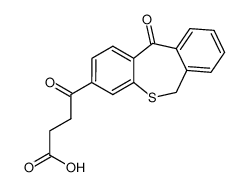 4-(6,11-dihydrodibenzo-[b.e.]-thiepin-11-one-3-yl)-4-oxobutyric acid_69646-95-3