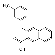 3-(3-Methylbenzyl)-naphthalin-2-carbonsaeure_69653-11-8