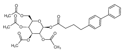 2,3,4,6-Tetra-O-acetyl-1-O-[4-(4-biphenylyl)butyryl]-β-D-glucopyranose_69653-26-5