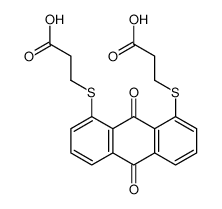3-[8-(2-carboxyethylsulfanyl)-9,10-dioxoanthracen-1-yl]sulfanylpropanoic acid_69657-91-6