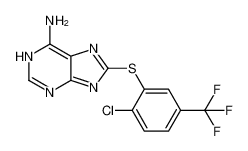 1H-Purin-6-amine, 8-[[2-chloro-5-(trifluoromethyl)phenyl]thio]-_696574-63-7