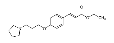 ethyl (E)-3-(4-(3-(pyrrolidin-1-yl)propoxy)phenyl)acrylate_696589-01-2