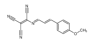2-(((1E,2E)-3-(4-methoxyphenyl)allylidene)amino)ethene-1,1,2-tricarbonitrile_696603-49-3