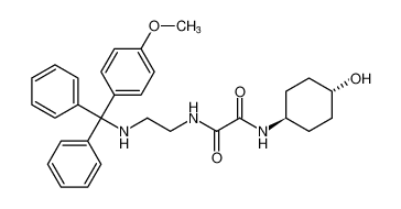 N1-((1r,4r)-4-hydroxycyclohexyl)-N2-(2-(((4-methoxyphenyl)diphenylmethyl)amino)ethyl)oxalamide_696617-93-3