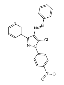 3-[5-chloro-1-(4-nitro-phenyl)-4-phenylazo-1H-pyrazol-3-yl]-pyridine_69678-30-4