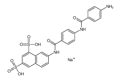 sodium,7-[[4-[(4-aminobenzoyl)amino]benzoyl]amino]naphthalene-1,3-disulfonic acid_6968-30-5