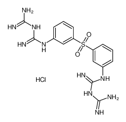 2-[3-[3-[[amino-(diaminomethylideneamino)methylidene]amino]phenyl]sulfonylphenyl]-1-(diaminomethylidene)guanidine,hydrochloride_6969-21-7