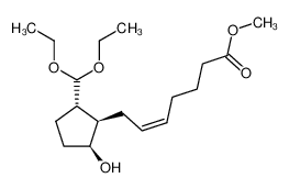 (Z)-7-((1R,2S,5S)-2-Diethoxymethyl-5-hydroxy-cyclopentyl)-hept-5-enoic acid methyl ester_69691-70-9