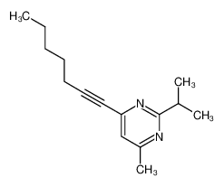 4-hept-1-ynyl-2-isopropyl-6-methyl-pyrimidine_69696-13-5