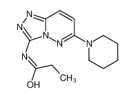 N-(6-piperidin-1-yl-[1,2,4]triazolo[4,3-b]pyridazin-3-yl)propanamide_69697-28-5