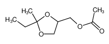 (2-ethyl-2-methyl-1,3-dioxolan-4-yl)methyl acetate_69704-24-1