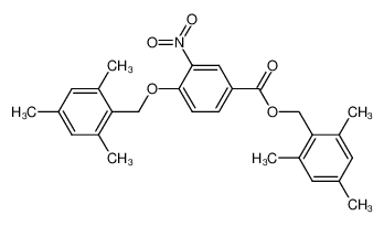 3-Nitro-4-(2,4,6-trimethyl-benzyloxy)-benzoic acid 2,4,6-trimethyl-benzyl ester_69713-51-5