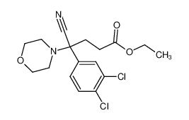 γ-cyano-γ-(3,4-dichlorophenyl)-4-morpholinebutyric acid ethyl ester_69713-91-3