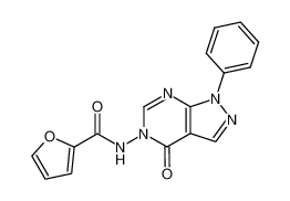 furan-2-carboxylic acid 4-oxo-1-phenyl-1,4-dihydro-pyrazolo[3,4-d]pyrimidin-5-ylamide_69722-22-1
