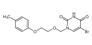 5-bromo-1-((2-(p-tolyloxy)ethoxy)methyl)pyrimidine-2,4(1H,3H)-dione_697237-50-6