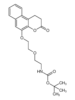 tert-butyl (2-(2-((3-oxo-2,3-dihydro-1H-benzo[f]chromen-5-yl)oxy)ethoxy)ethyl)carbamate_697249-44-8