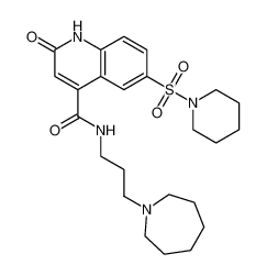 N-(3-(azepan-1-yl)propyl)-2-oxo-6-(piperidin-1-ylsulfonyl)-1,2-dihydroquinoline-4-carboxamide CAS:697254-03-8 manufacturer & supplier