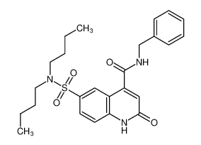 N-benzyl-6-(N,N-dibutylsulfamoyl)-2-oxo-1,2-dihydroquinoline-4-carboxamide_697268-76-1