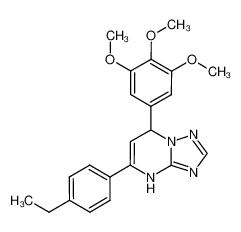 5-(4-ethylphenyl)-7-(3,4,5-trimethoxyphenyl)-4,7-dihydro-[1,2,4]triazolo[1,5-a]pyrimidine_697297-62-4