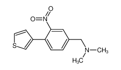 N,N-dimethyl-1-[3-nitro-4-(3-thienyl)phenyl]methanamine_697306-17-5